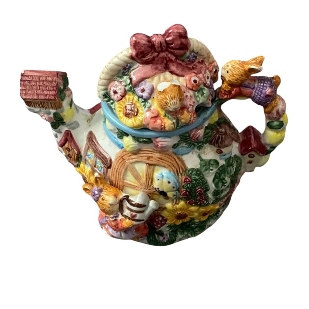 Mep Casta 1999 vintage rabbit garden tea pot - Picture 3 of 9